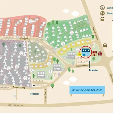 Ferienwohnpark Zwei-zimmer-apartment 55 31 * Имменштад-ам-Бодензее